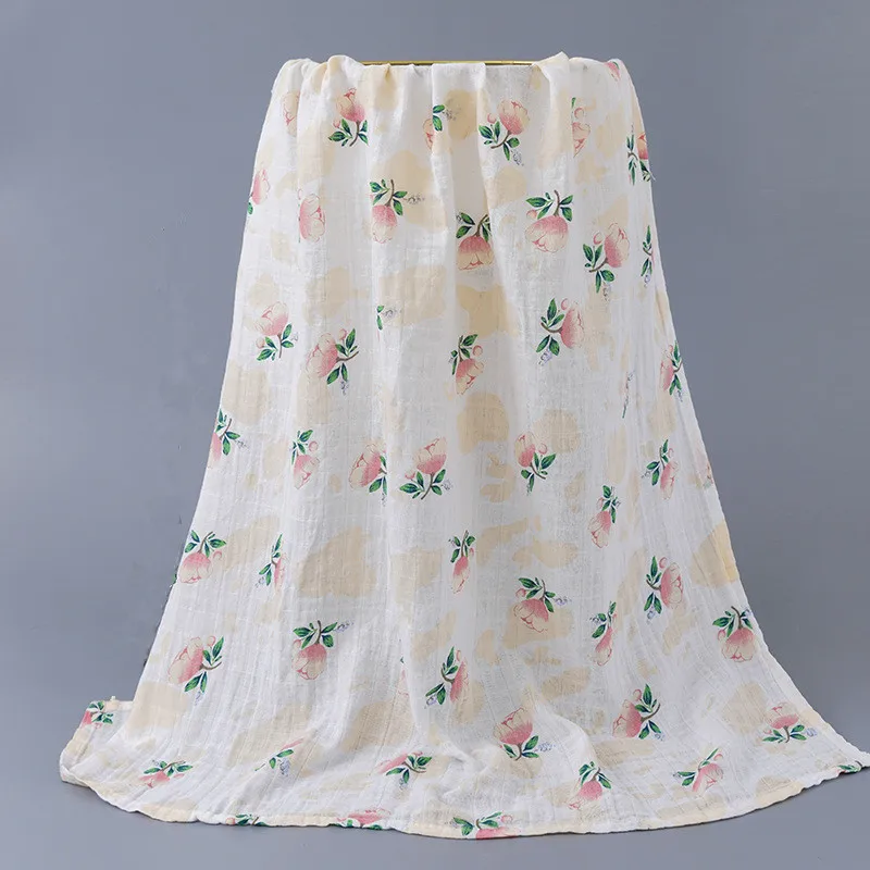 
Супер мягкое органическое одеяло из муслина для детей и взрослых, муслиновая хлопковая ткань 