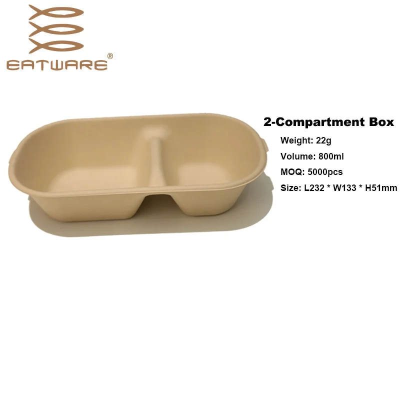 850ml Microwaveable Stocked Feature Biodegradable Take Out Food Containers