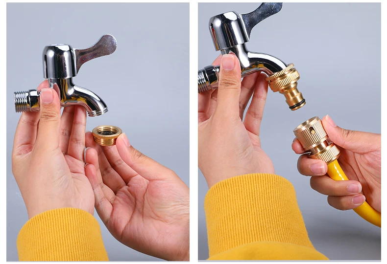 pipe coupling plugs brass copper connector water pipes garden and hose fittings 3/4 inch quick connect connector