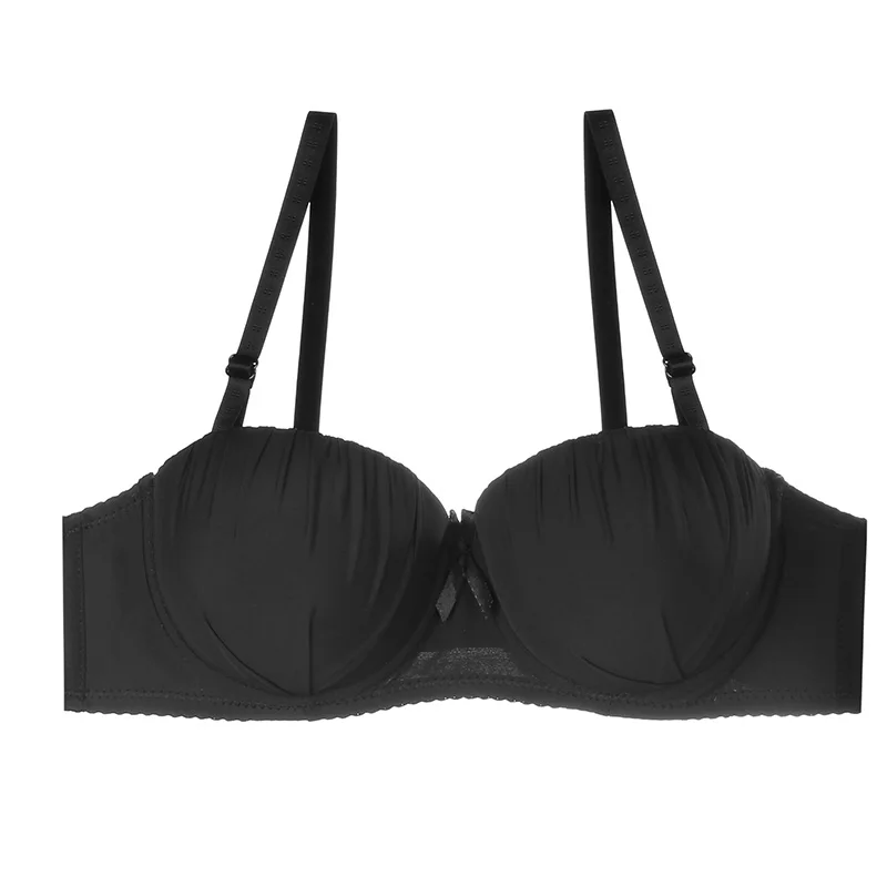 Removable straps one piece half cup everyday breathable push up breast lift bras sujetador para mujer