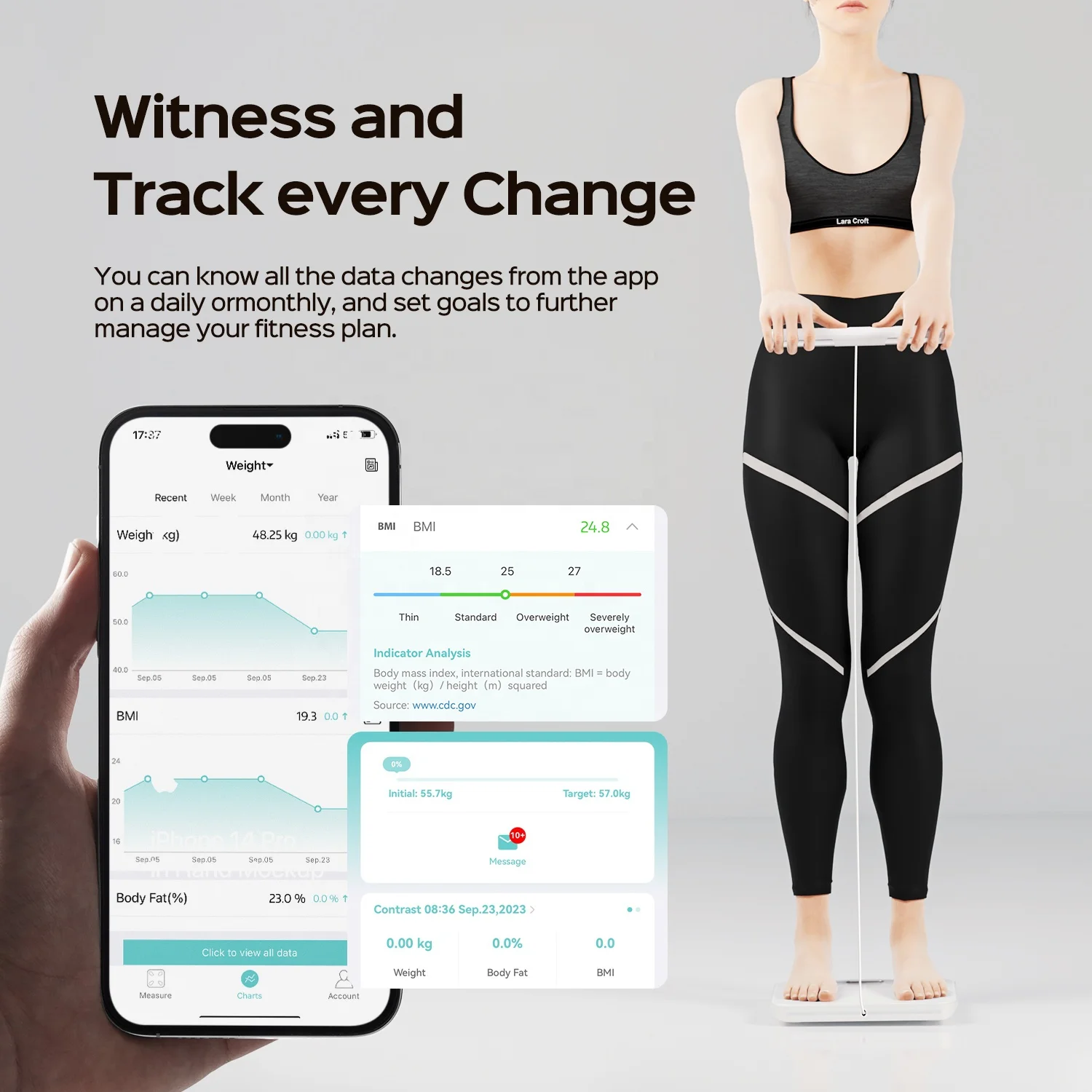 8 электродов весы анализатор веса жира в организме Индекс Массы Smart Bmi Весы Жира цифровой ванной комнаты