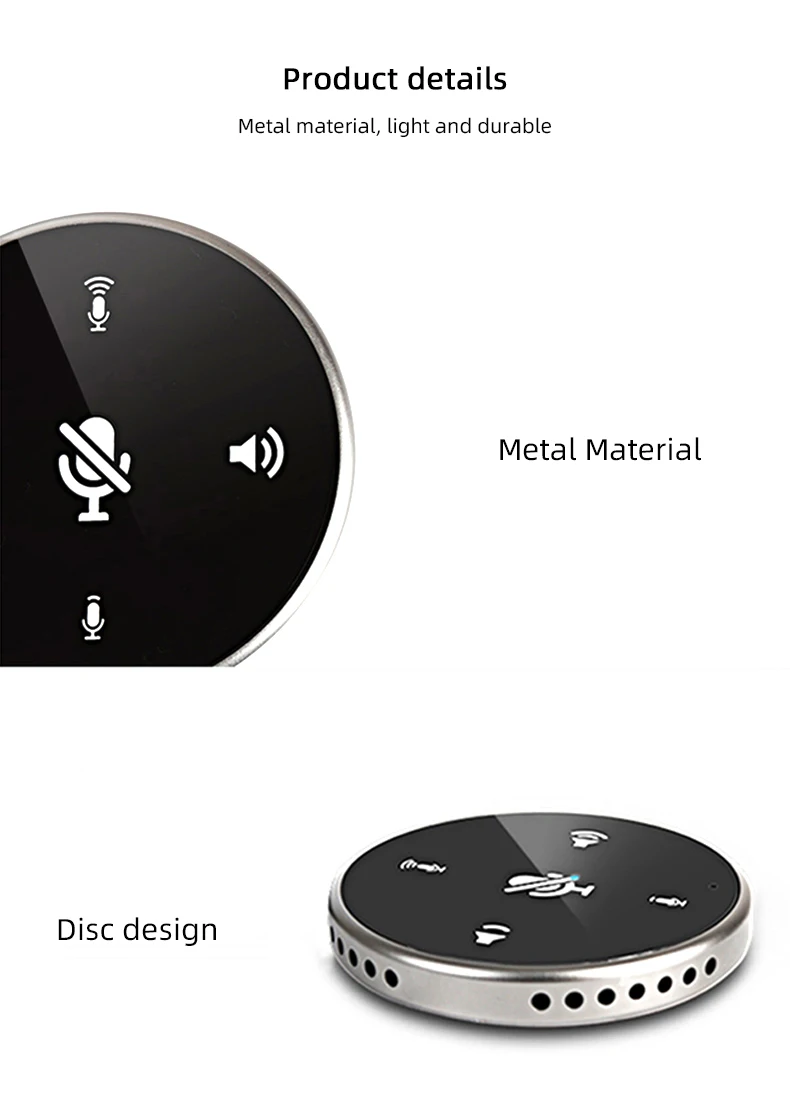 
AGC-02 Hot sale USB conference microphone omnidirectional capacitor with mute button for computer games conference classroom 