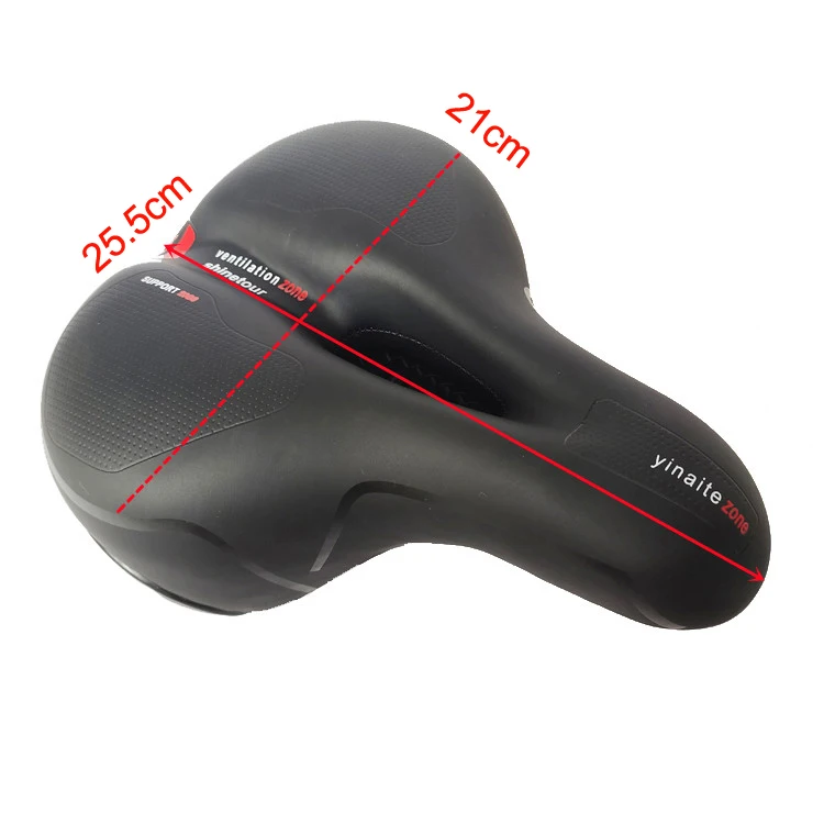 Direct from Manufacturer Comfortable Bike Saddle Soft Road Mountain Bike Seat Cushion Tail Light Carbon Material Bicycle Use