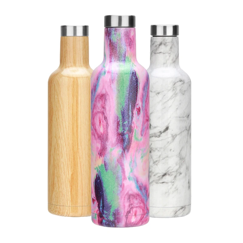 
New Stainless Steel Metal Thermal Personalized Custom Logo Sports lids Water Drinks Bottles with Lid Storage 