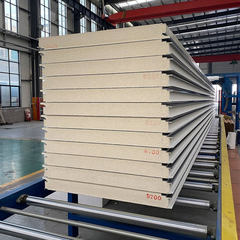 Высокое качество PIR PU сэндвич-панель 100 мм pu-панель теплоизоляционные pu-панели для холодильного склада