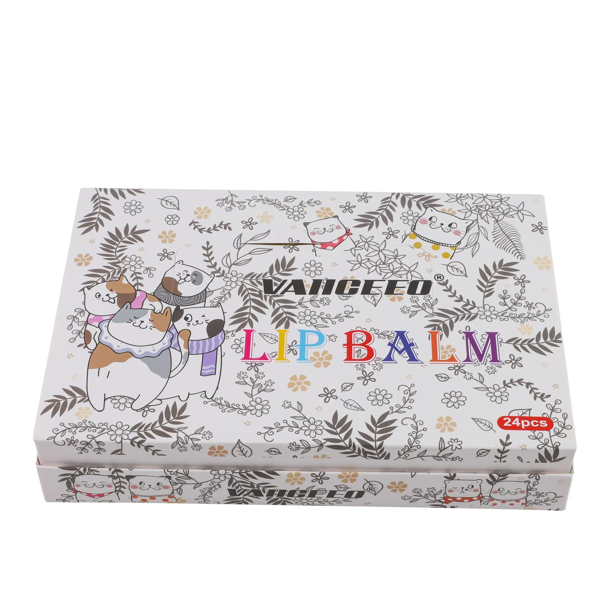 New Arrival Kids Makeup Hydrating Natural Fruit Favors Kitty Shaped Lip Repair Baby Kids Lip Balm