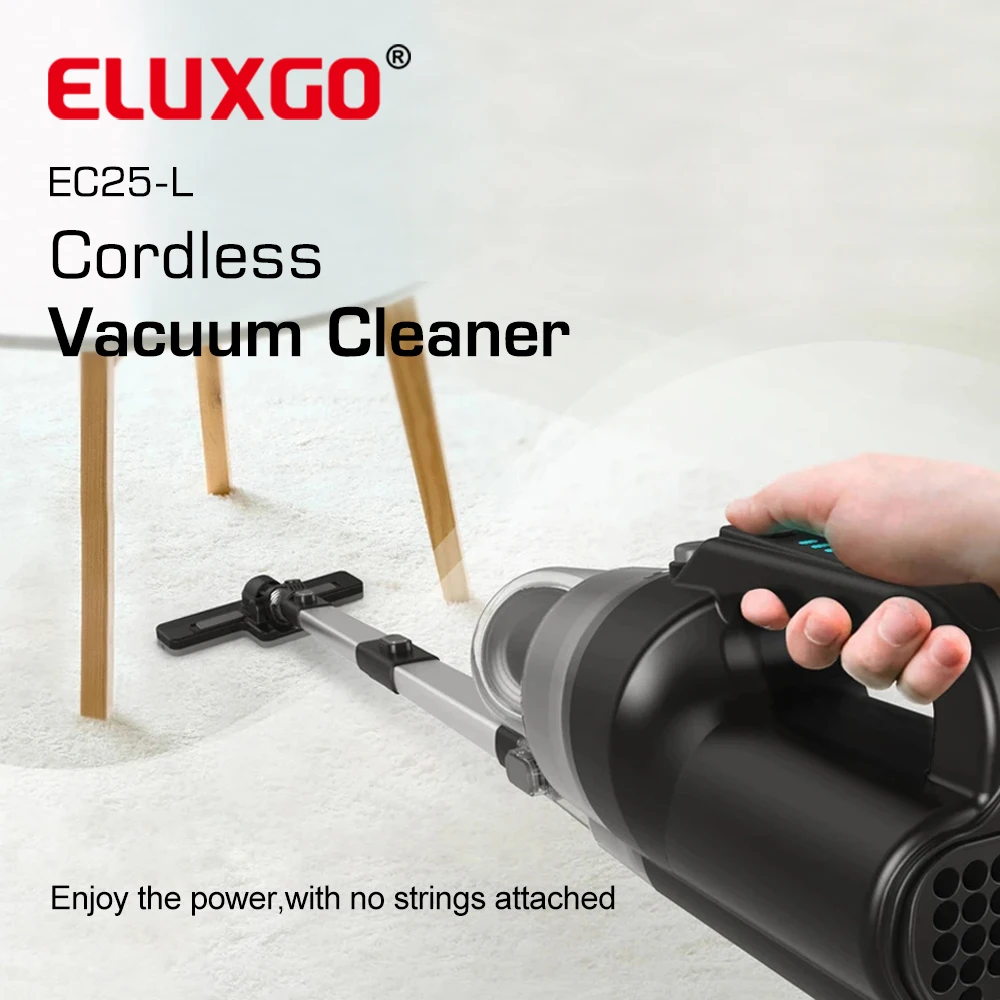 Eluxgo handheld cyclone vacuum cleaner Infinite Speed Vacuum Cleaner stick home use vacuum cleaner with wire