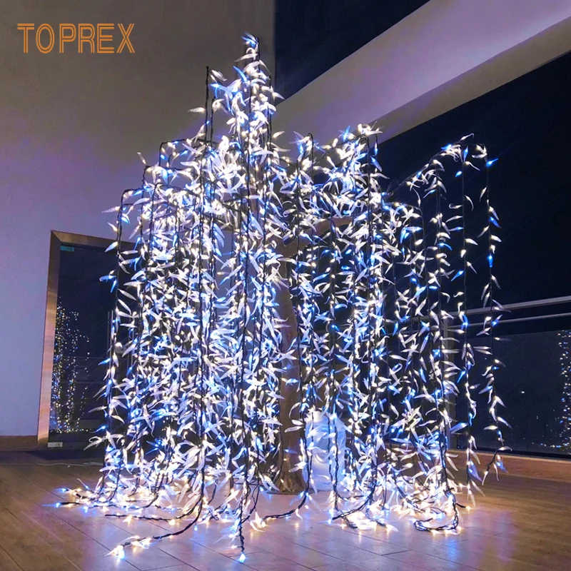 Декор Toprex 2 м светодиодная подсветка декоративное дерево ивы железо и ПВХ материал для вечеринок на открытом воздухе свадьбы изделия декора