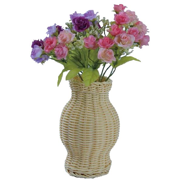 Supply chain  handmade bamboo rattan decorative  home decor  bud vase vase