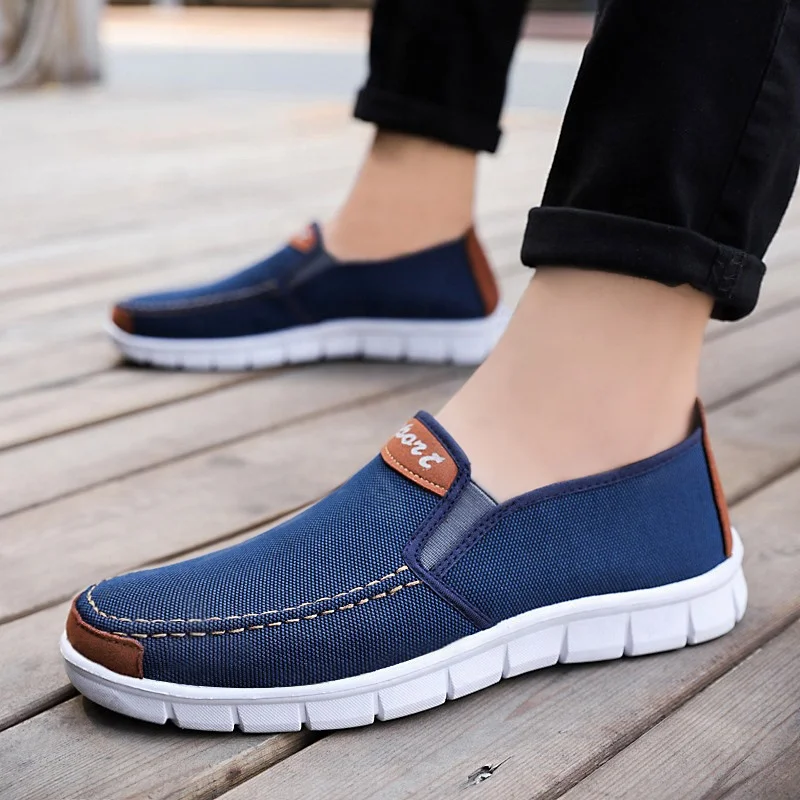 Fashion new design canvas loafer shoes zapatillas mtb ciclismo men loafers zapatillas baratas hombres
