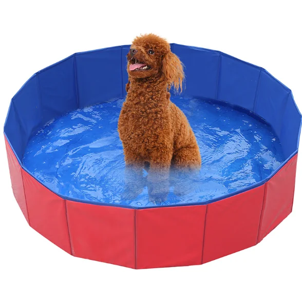 80*20cm Foldable  Durable PVC Dog Bathing Pool Pet Swimming Water Pool