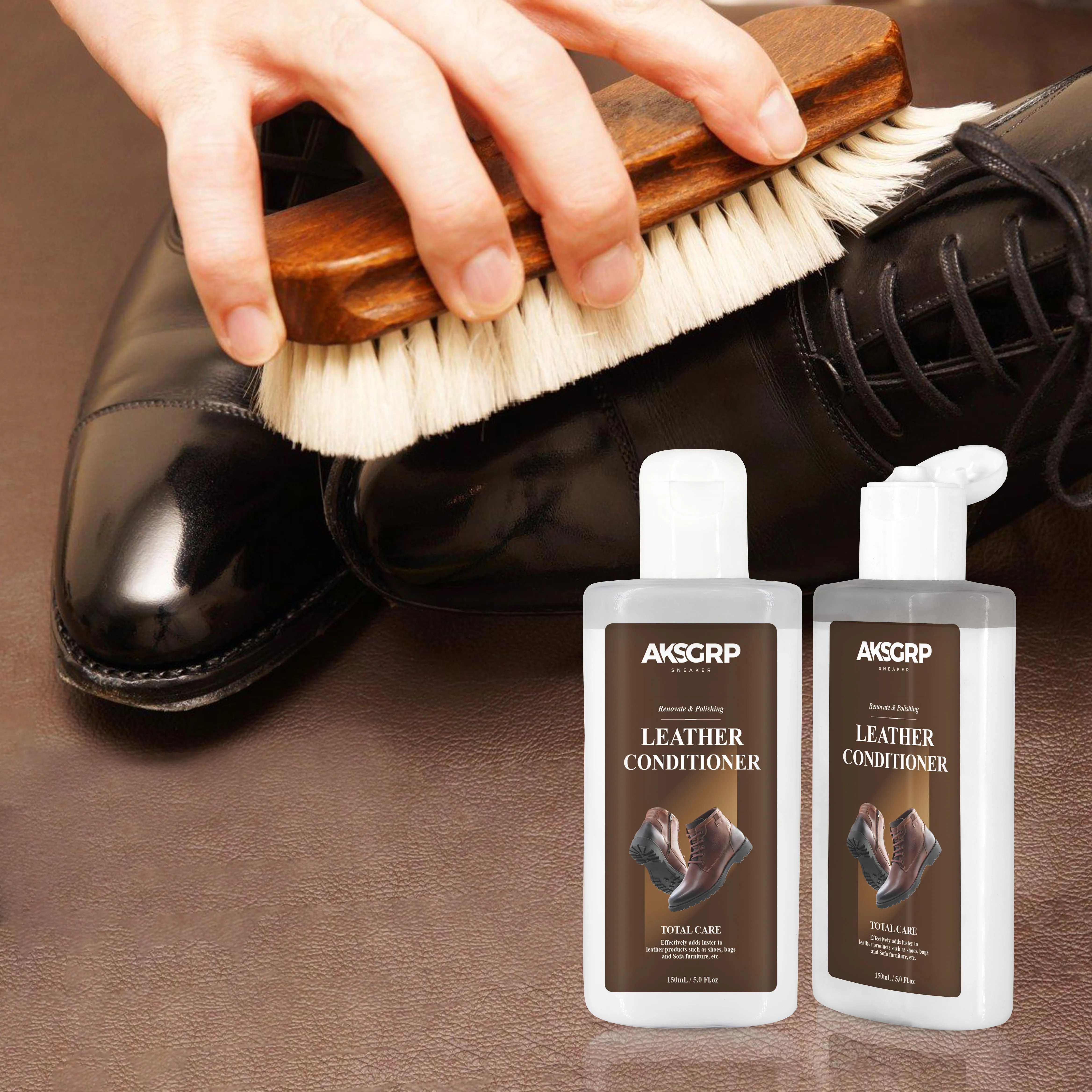 AKSGRP Private Label Leather Care Shoe Polish Cream for Protect & Quick Smooth Leather Conditioner with Bee Wax