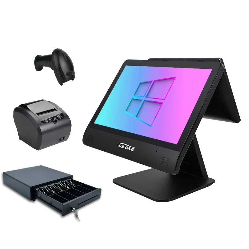 15.6 inch touch screen windows pos computer