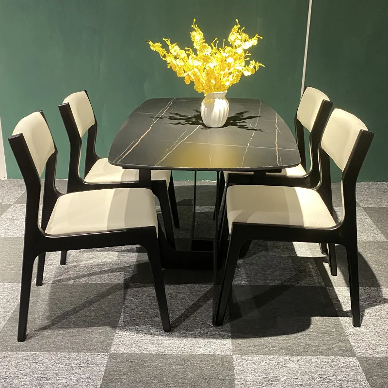 Professional chair furniture manufacturer durable wood dinning chair for restaurant nordic modern pu white leather dining chairs