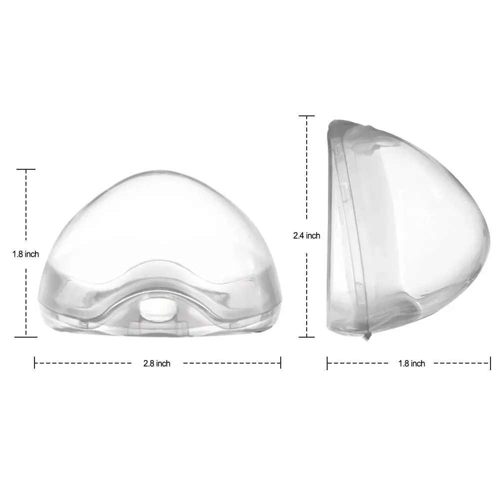 BPA free transparent portable Pacifier Case PP Pacifier Holder Case Container Pacifier box for Traveling