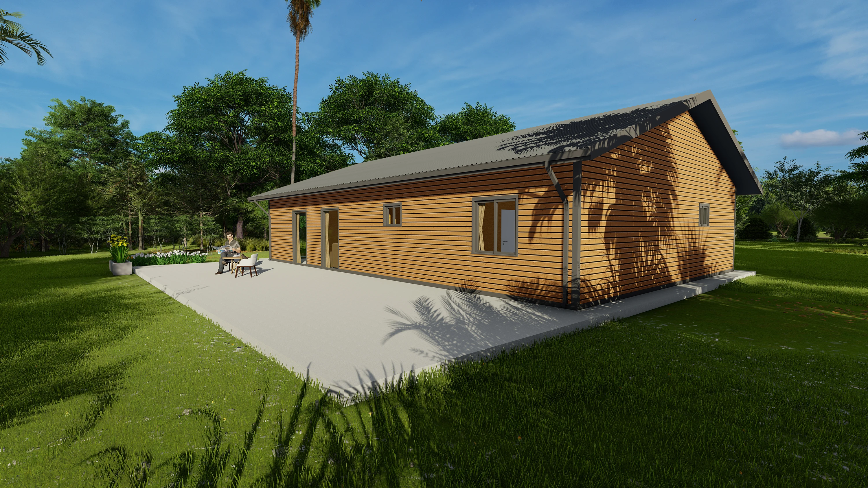 Prefabricated New Economic Villa Ready Design in Stock Light Steel House Villa for Sale