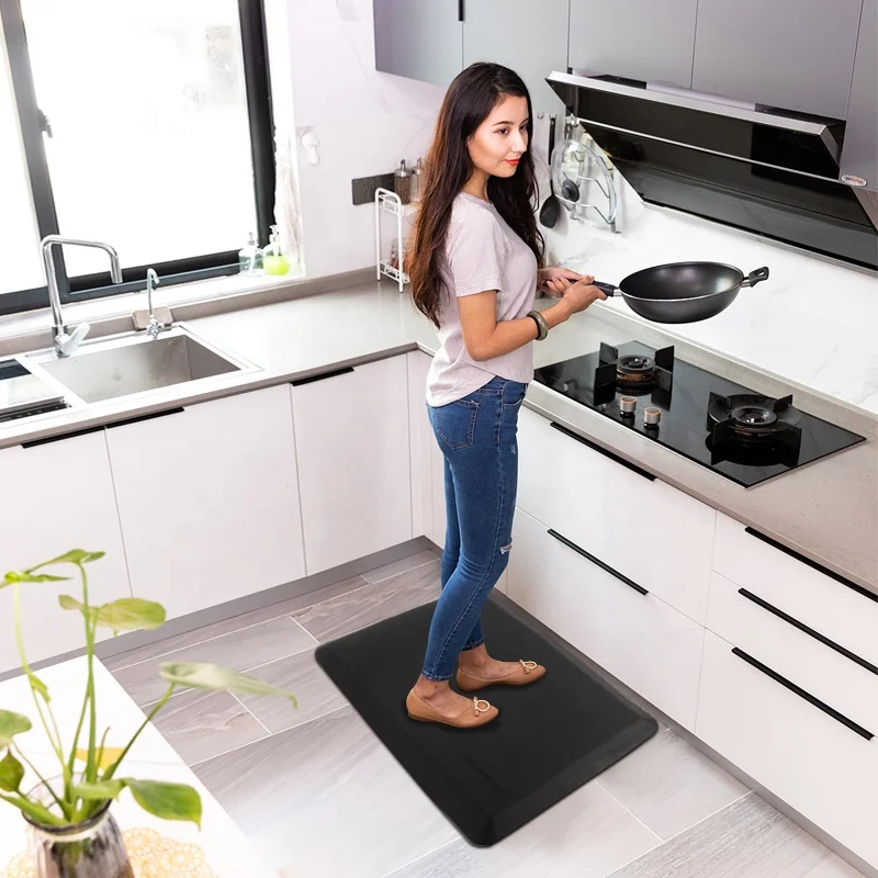 Ergonomic Comfort Standing Desk Mat Anti Fatigue Kitchen Floor Mats For Kitchen
