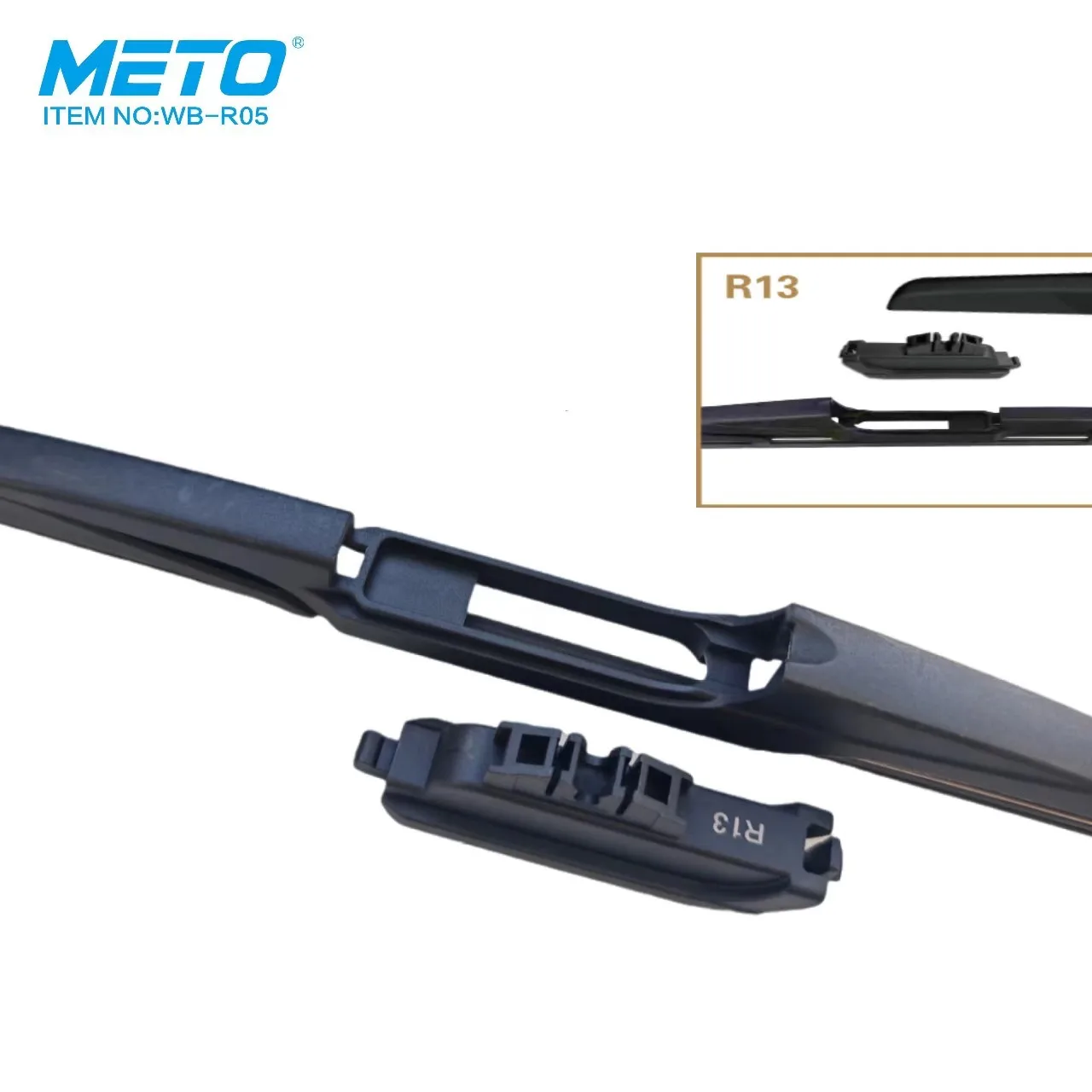METO Customized Packaging Car Windshield Wiper Blades Limpia Parabrisas Rear Wipers For BMW X5M 15 inch
