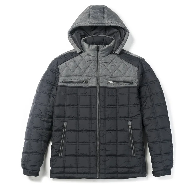 winter mens cotton padded jacket outdoor cheap black plus size quilted jacket for men