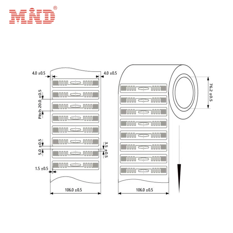 Оптовая продажа, Отслеживание активов R6, чип UHF, Бумажная Этикетка RFID UHF, этикетки для инвентаря UHF, наклейка