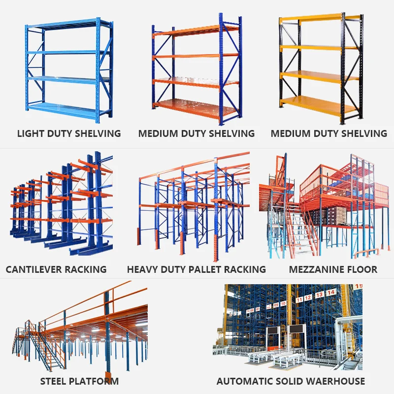 New Design Warehouse Rack Industrial Racks Save Space Storage Shelves Light Duty