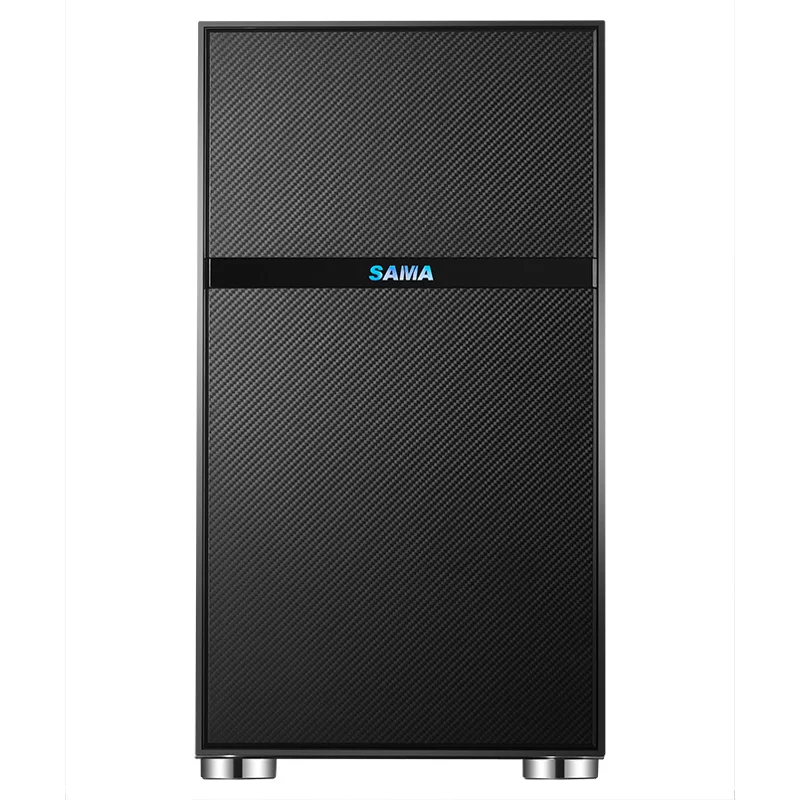 SAMA elegant micro atx case power supply pc case computer tempered glass computer case
