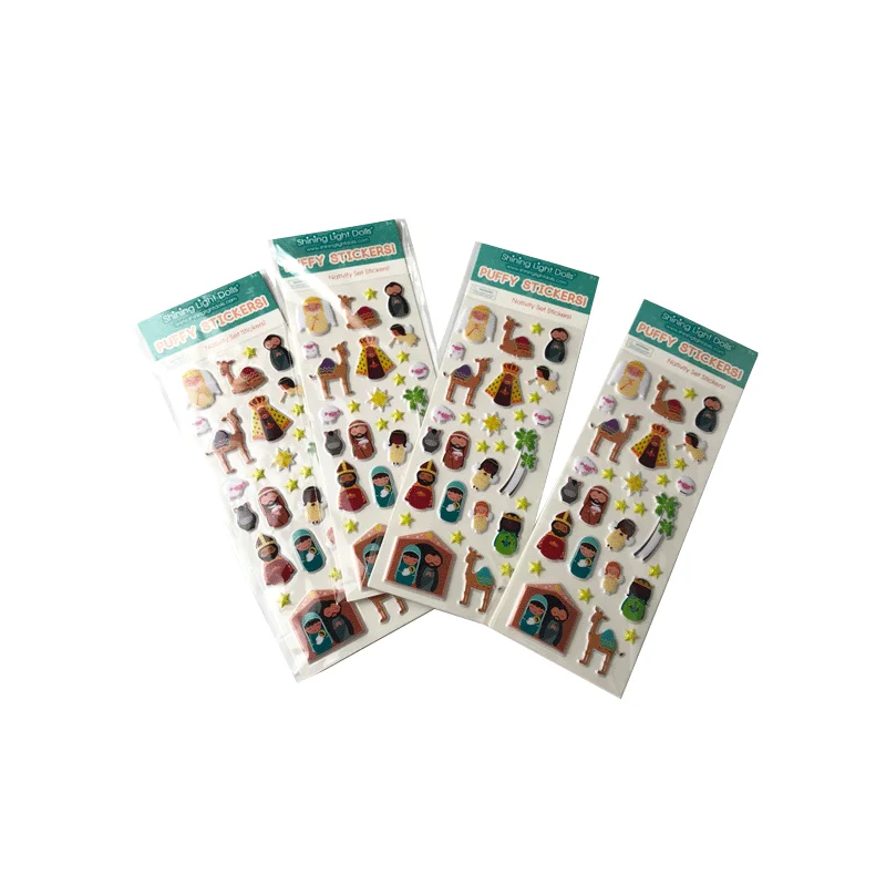 Заводская поставка Лидер продаж рекламные подарки на заказ объемные наклейки милые Мультяшные аниме-наклейки
