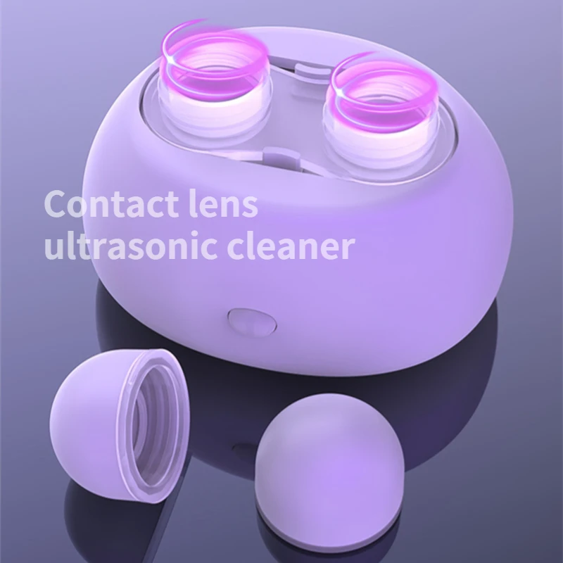 2022 Muti color ultrasonic contact lens cleaner cute contact lenses cleaning machine automatic contact lenses cleaner