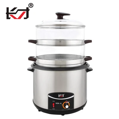 SCM-10L из нержавеющей стали 304 пищевой Пароварка два слоя приготовления кастрюля с крышкой