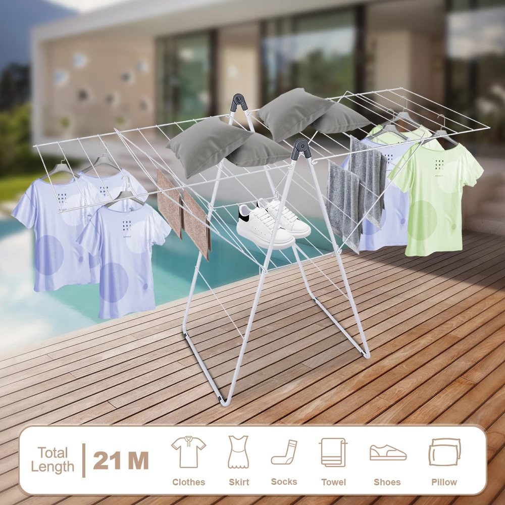 Best Selling Scalable Portable Dryer Clothes Foldable Clothes Dryer Rack For  Balcony Outdoor