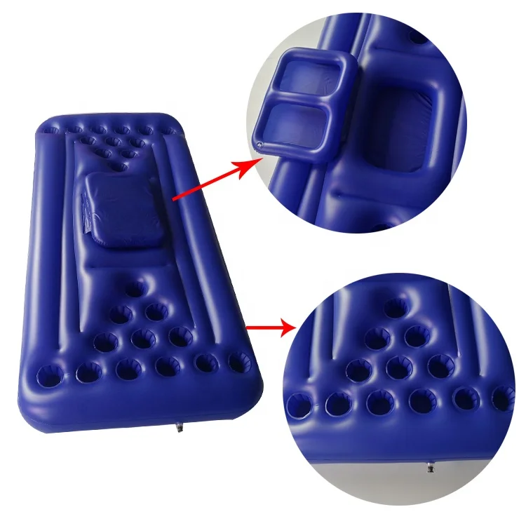 Factory Wholesale  PVC Inflatable Beer Pingpong Table Pool Float Toys for Fun Water Party