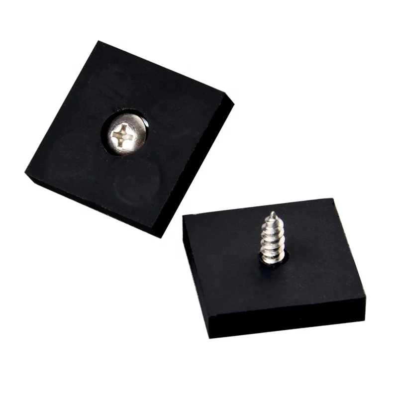 Rubber Coated Magnets 5KG Self-tapping Screw Wall Mount Strong Neodymium Block Magnet