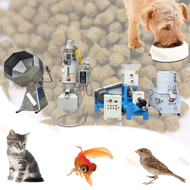 New 1000kg/h Floating Fish Food Pellets Machine Aquatic Fish Feed Extruder Production Line Home Use Plant Engine Motor Pump Gear