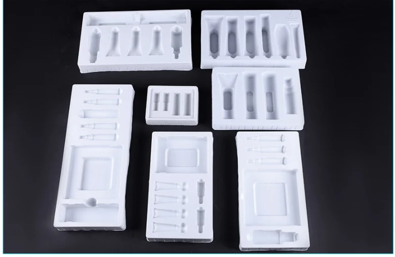 Custom thermoformed plastic blister tray drying growing storage blister case
