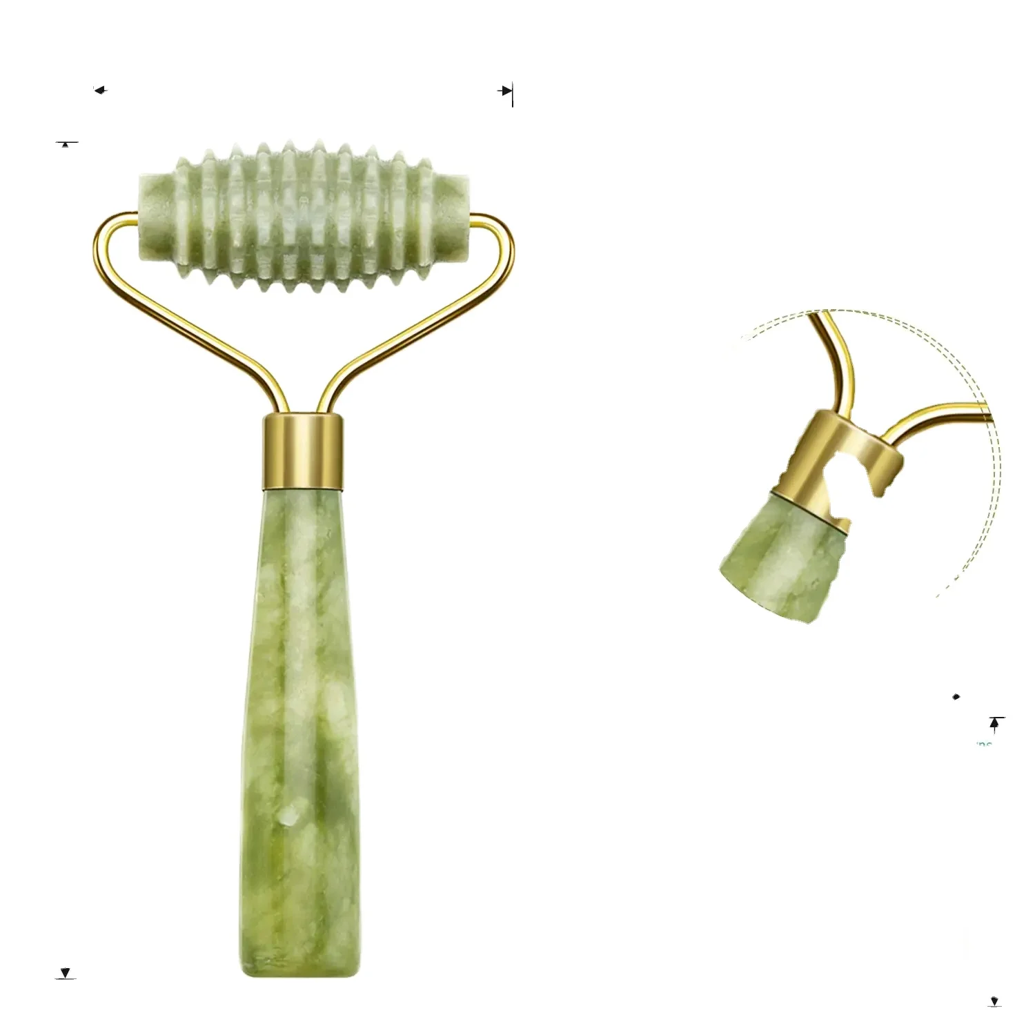 Roller Massager For Face Rose Quartz Natural Stone Gouache Scraper Pink Lifting Wrinkle Remover  Beauty Tool