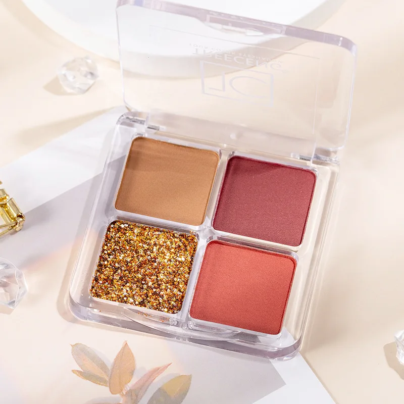 Eyeshadow Cosmetics Factory Direct Sale Portable Permanent Makeup Natural Lidschatten Big Eyeshadow Palette Private Label