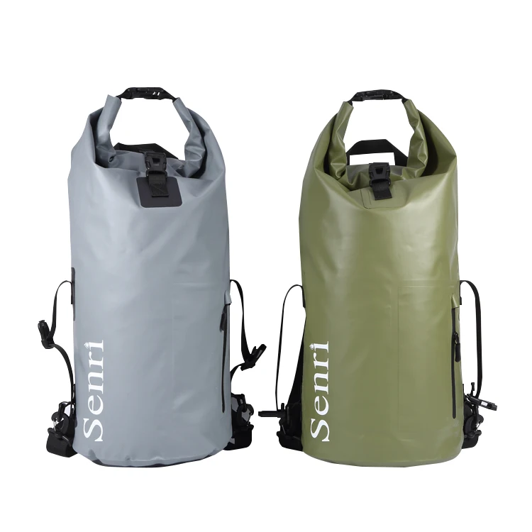 Custom 40L PVC Waterproof Dry Bag With Shoulder Strap for Kayaking, Rafting, Boating, Swimming, Camping, Hiking, Beach