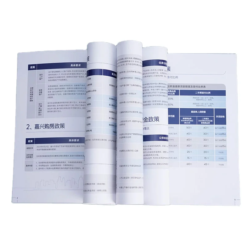 Advanced Packaging & Printing Services Excellent Offset Printing for Photo Album Picture Books with Staple Binding