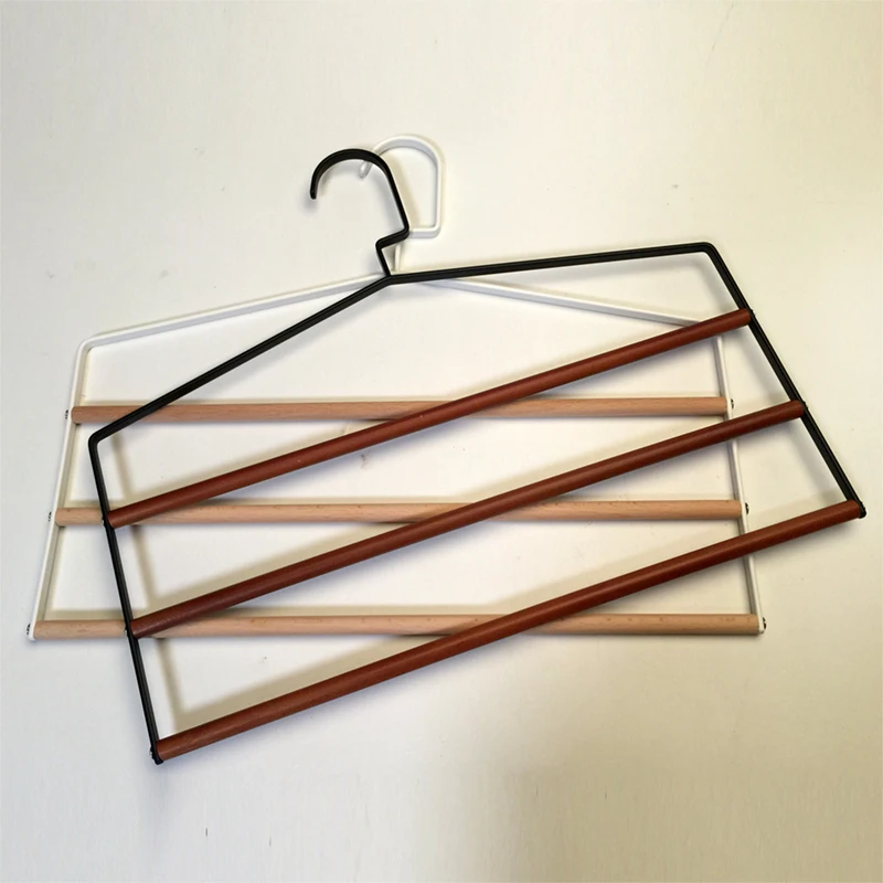 Wholesale Black white 3 layers towel \ trousers \pants\ cloth \scarf\bed sheet display storage hanging rack