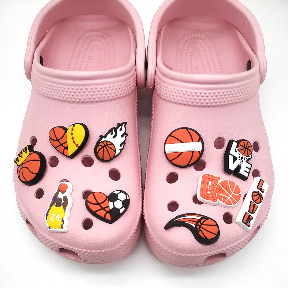 Custom designed basketball shoes charm kids cartoon Clogs Shoes crocodile Charm