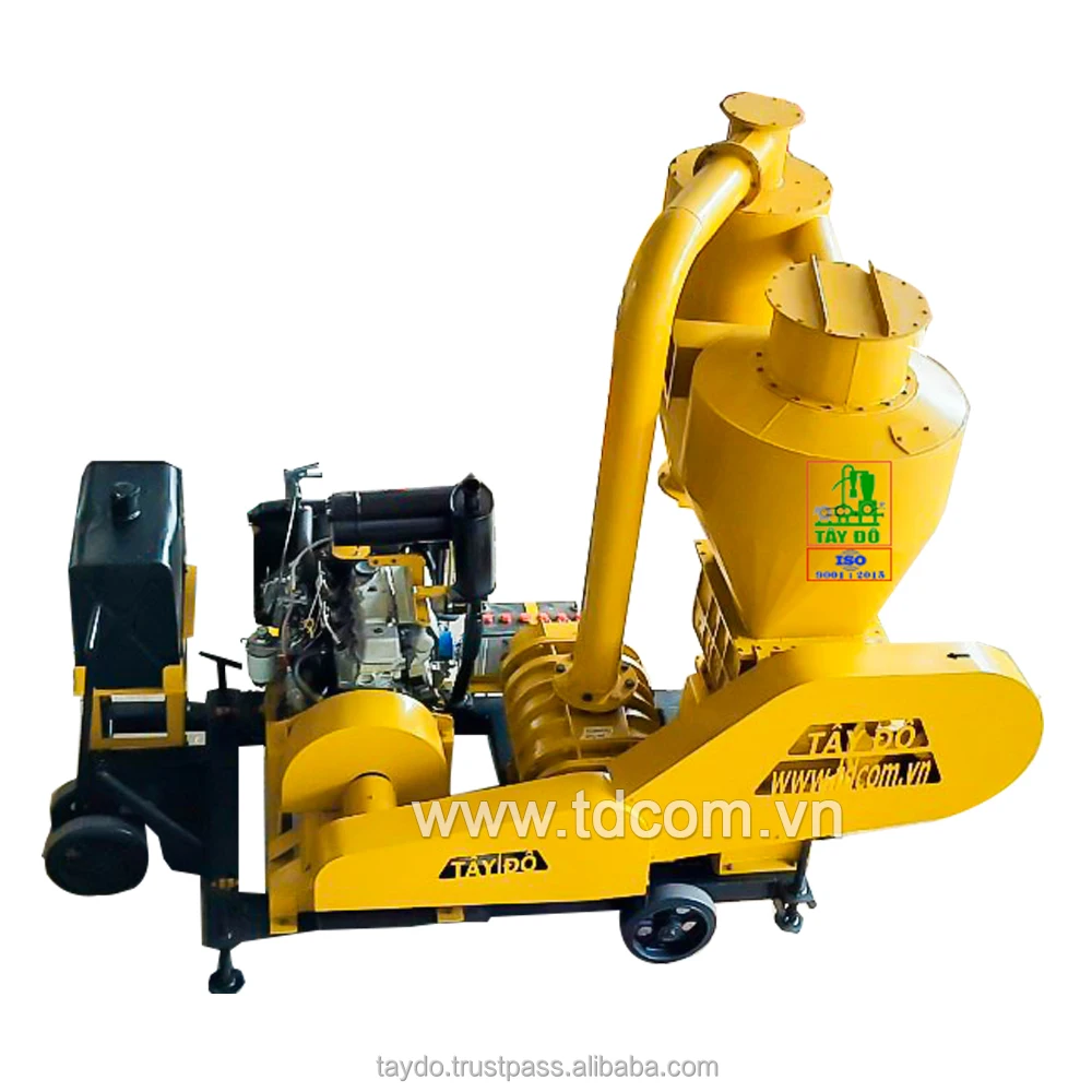 Грузовик с загрузкой и разгрузкой конвейер рисовая шелуха пневматический вакуумный конвейер дизельный двигатель из Вьетнама