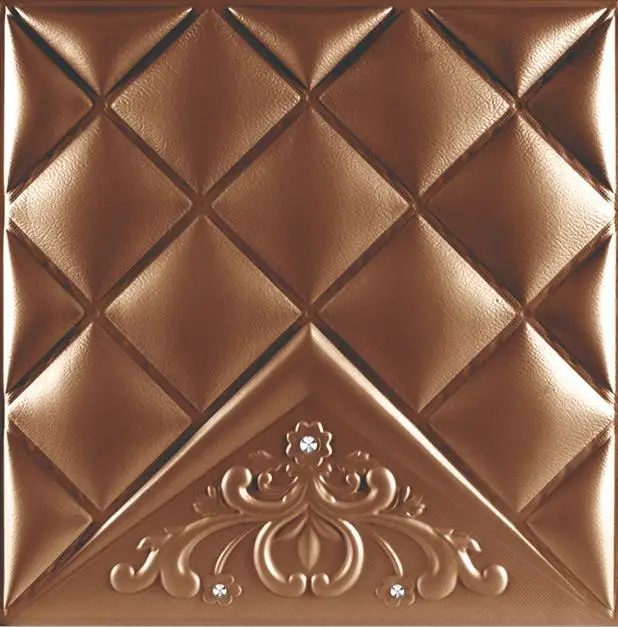 
fashion fireproof 3d leather wall tiles for interior decoration 