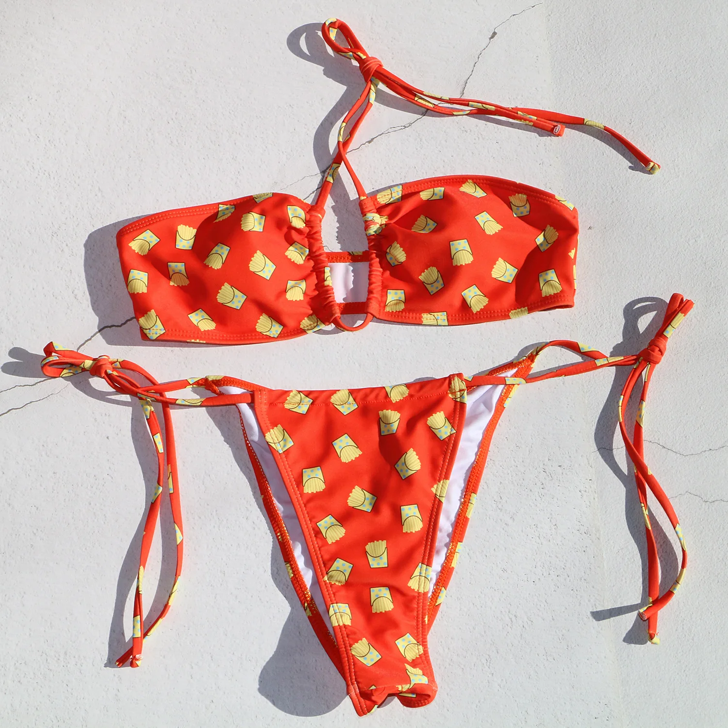 Ready To Ship Young Ladies Sexy Net Bra Set Women Swimsuits 2022 Summer Bikini