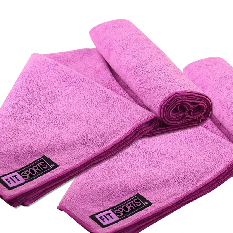 Silver ion anti bacterial towel Custom Soft printed nano silver towels microfiber travel towel