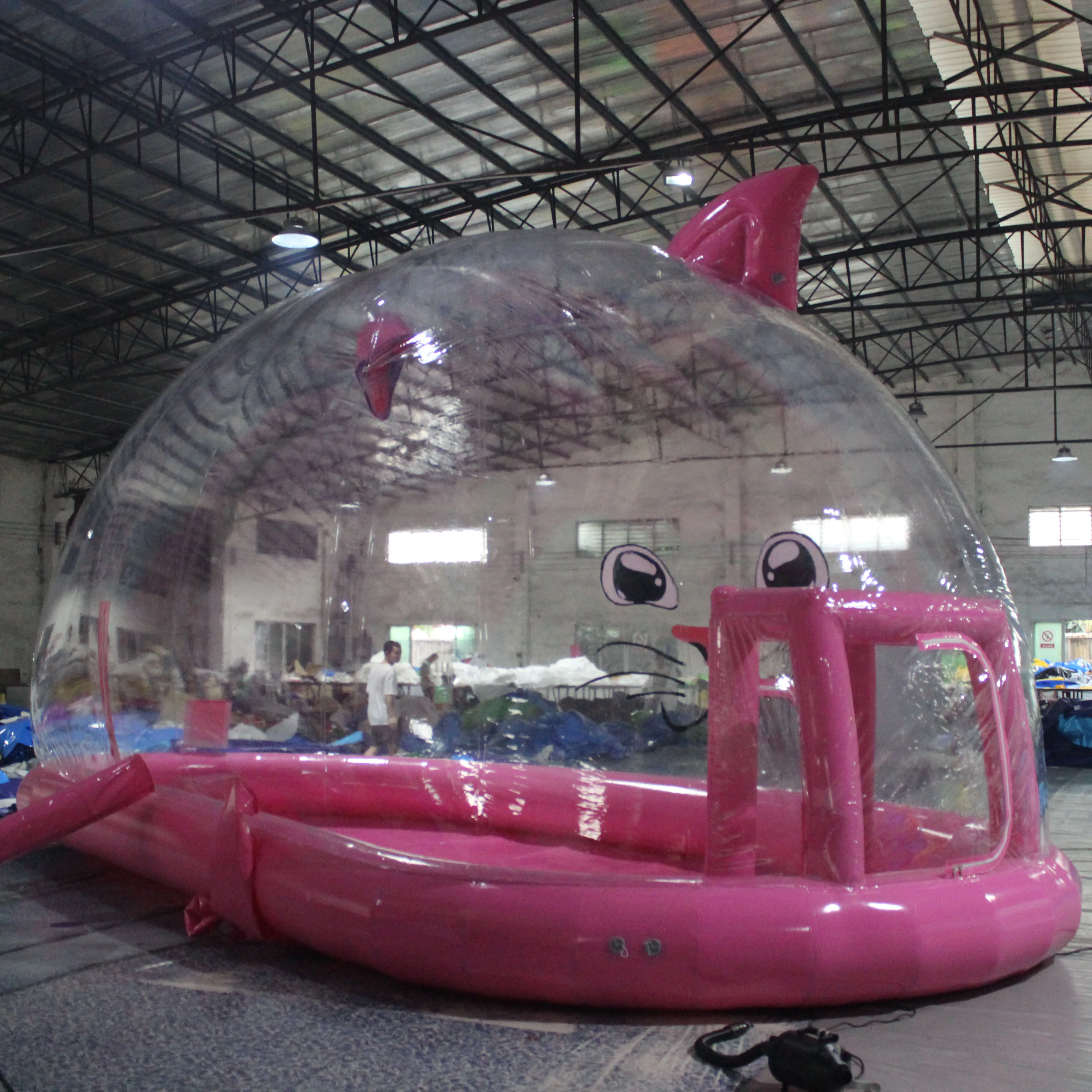 Big bubble tent inflatable Factory Inflatable Transparent Bubble Tent House Cat shape Dome Outdoor Camping Bubble For Wholesale