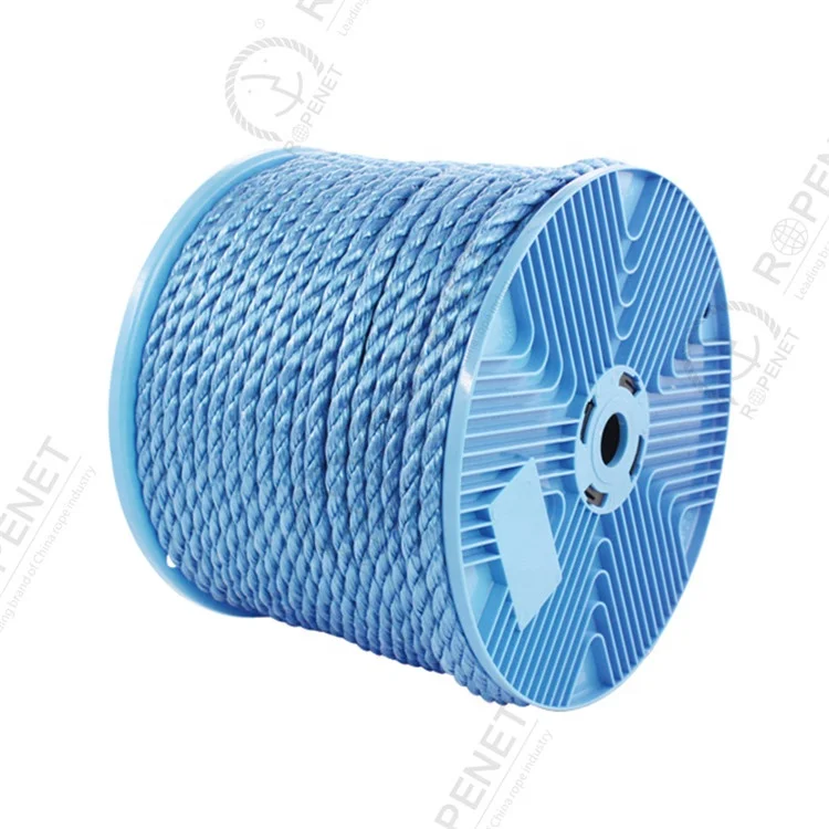 High Quality virgin Material 3 strands Twisted Polysteel Rope
