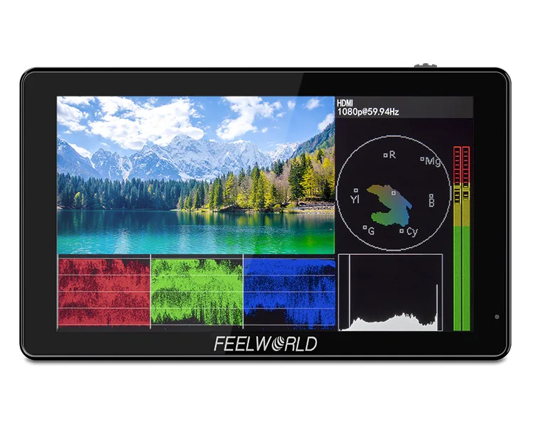 2021 Новое поступление FEELWORLD LUT5 5 дюймовый сенсорный экран 3000 нит 4K HDMI таможенный 3D Luts полевой монитор с