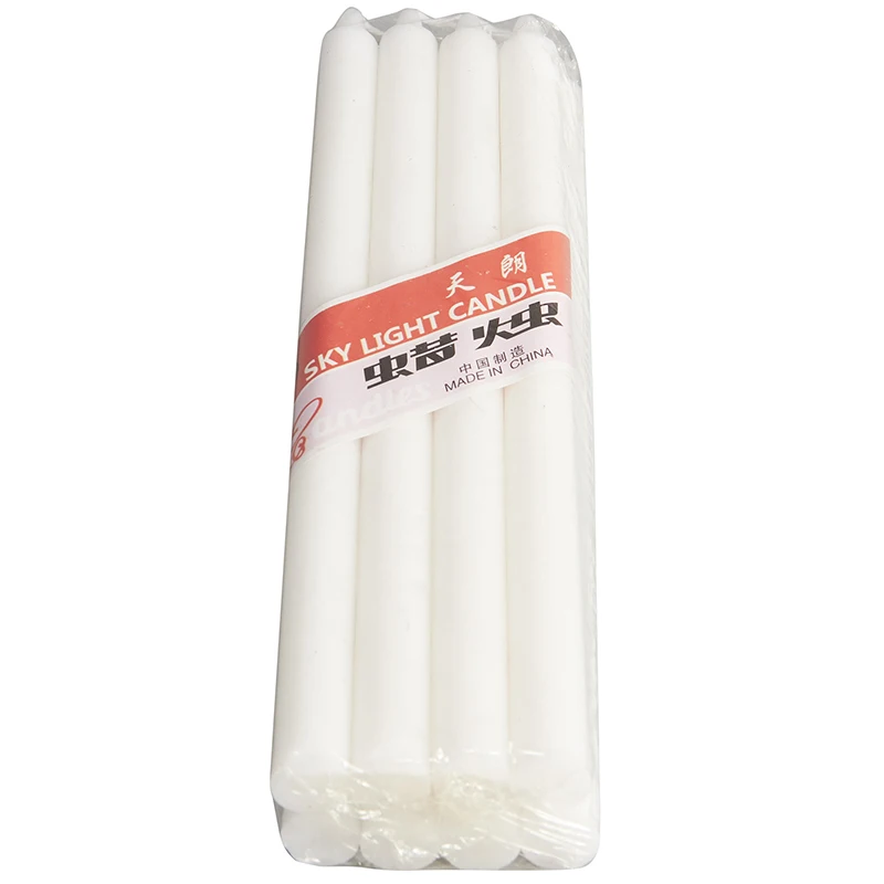 Africa market white stick candle/candel from 8-100g
