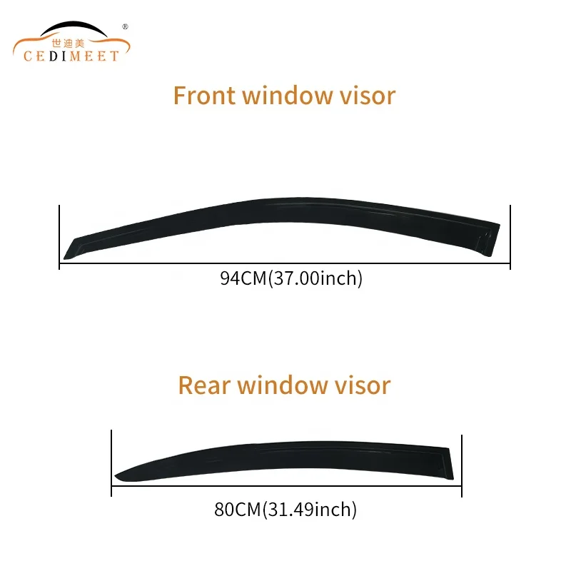 Car Exterior Accessories Window Deflector Acrylic Sun Visor Rain Guard Vent Wind Guard For Volkswagen Polo Sedan 2005-2010