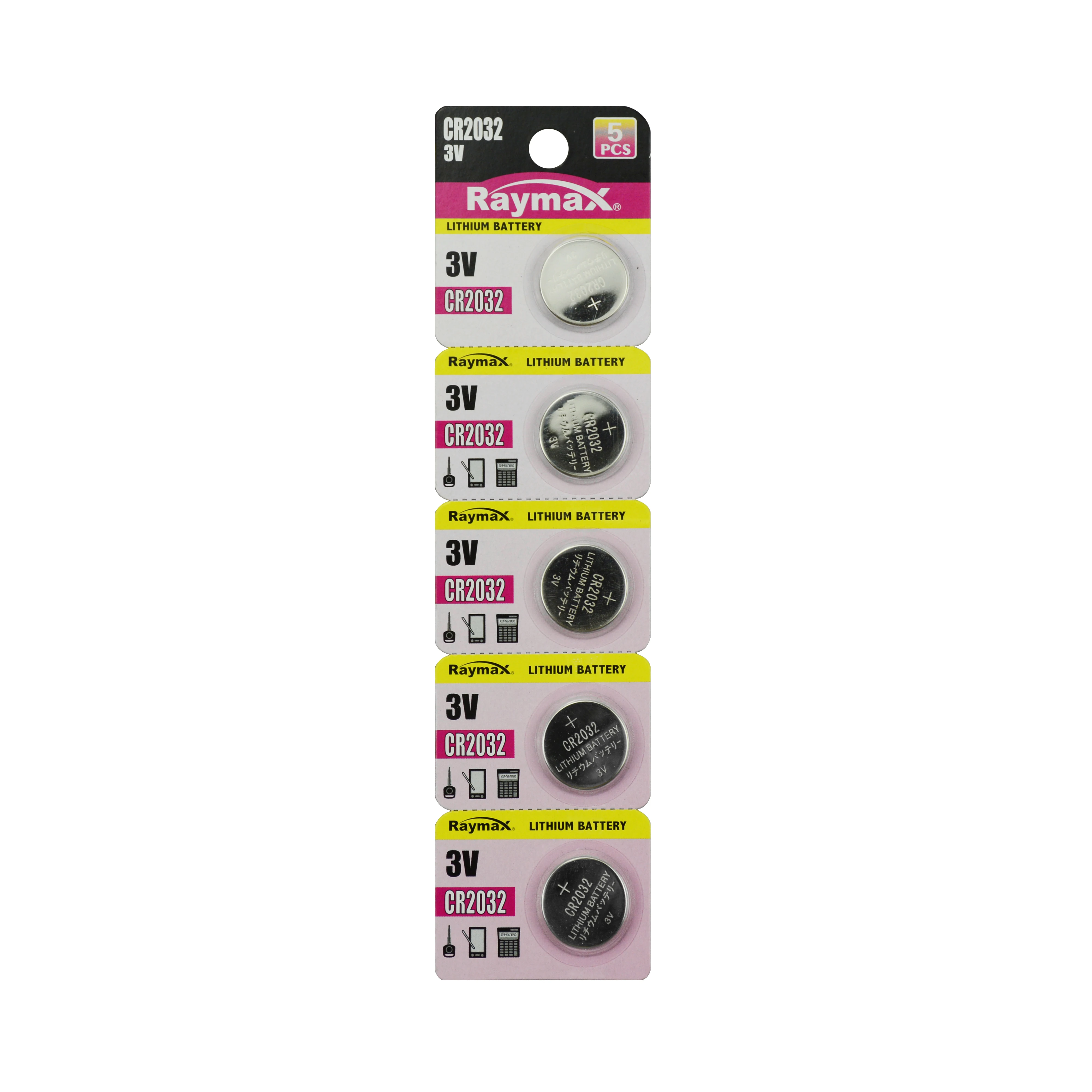 Raymax Mustang Factory Supply cr2032 3v 240mAh lithium button coin cell watch  battery